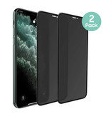 Stuff Certified® 2er-Pack iPhone XR Privacy Displayschutzfolie Volle Abdeckung - Gehärtete Glasfolie Hartglas