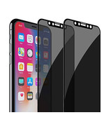 Stuff Certified® 2er-Pack iPhone XR Privacy Displayschutzfolie Volle Abdeckung - Gehärtete Glasfolie Hartglas