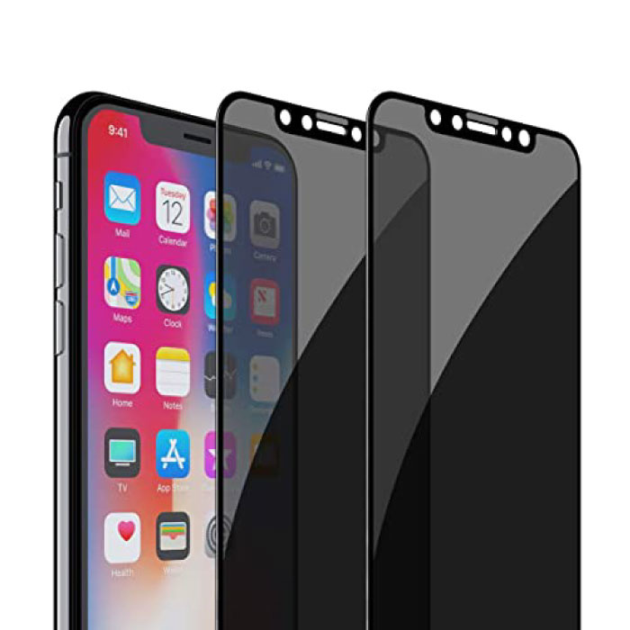 Stuff Certified® Paquet de 2 protecteurs d'écran de confidentialité pour iPhone 12 Pro - Verre trempé en verre trempé