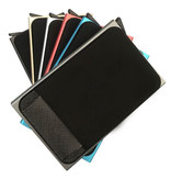 Stuff Certified® Portefeuille fin en aluminium - Porte-cartes et pince à billets - Gris