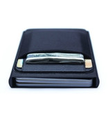 Stuff Certified® Billetera delgada de aluminio - Billetera Billetera Portatarjetas Tarjeta de crédito Clip de dinero - Morado