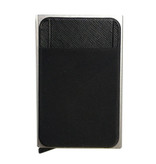 Stuff Certified® Aluminiowy Slim Wallet - Portfel Portfel Etui na karty Karta kredytowa Money Clip - Srebrny