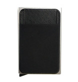 Stuff Certified® Portafoglio sottile in alluminio - Portafoglio Portafoglio Porta carte di credito Fermasoldi con carta di credito - Argento