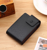 Tangyue Card holder PU Leather - Wallet Wallet Wallet Credit Card - Black