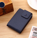 Tangyue Porte-cartes en cuir PU - Portefeuille Portefeuille Portefeuille Carte de crédit - Bleu