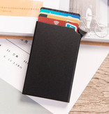 Stuff Certified® Porta carte di credito in alluminio - Portafoglio antifurto Portafoglio Porta carte di credito - Nero