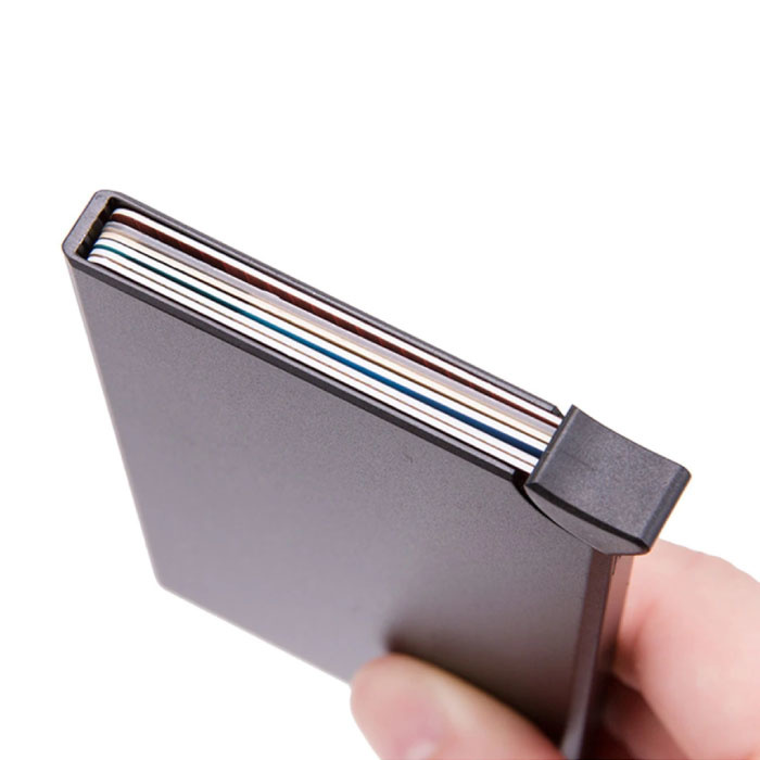 Stuff Certified® Aluminium Kartenhalter - Anti-Theft Wallet Wallet Kreditkarten Wallet - Blau