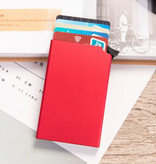 Stuff Certified® Aluminium Pasjeshouder - Anti-Diefstal Portemonnee Portefeuille Krediet Kaart Wallet - Rood