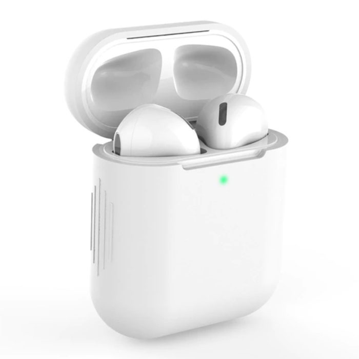 Custodia flessibile per AirPods 1/2 - Custodia in silicone per AirPod Cover liscia - bianca