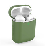 SIFREE Elastyczne etui na AirPods 1/2 - silikonowe etui na słuchawki AirPod Gładkie etui - khaki