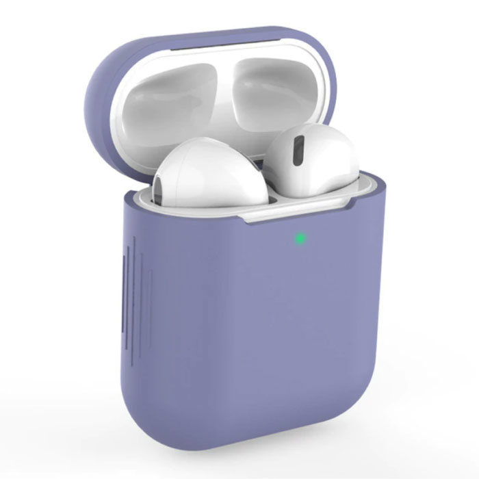 Elastyczne etui na słuchawki AirPods 1/2 - silikonowe etui na słuchawki AirPod Miękkie etui - indygo