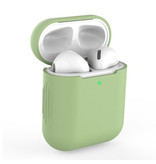 SIFREE Étui flexible pour AirPods 1/2 - Housse de protection en peau de silicone AirPod lisse - Vert