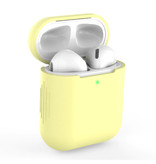 SIFREE Elastyczne etui na słuchawki AirPods 1/2 - silikonowe etui na słuchawki AirPod Elastyczne etui - żółte