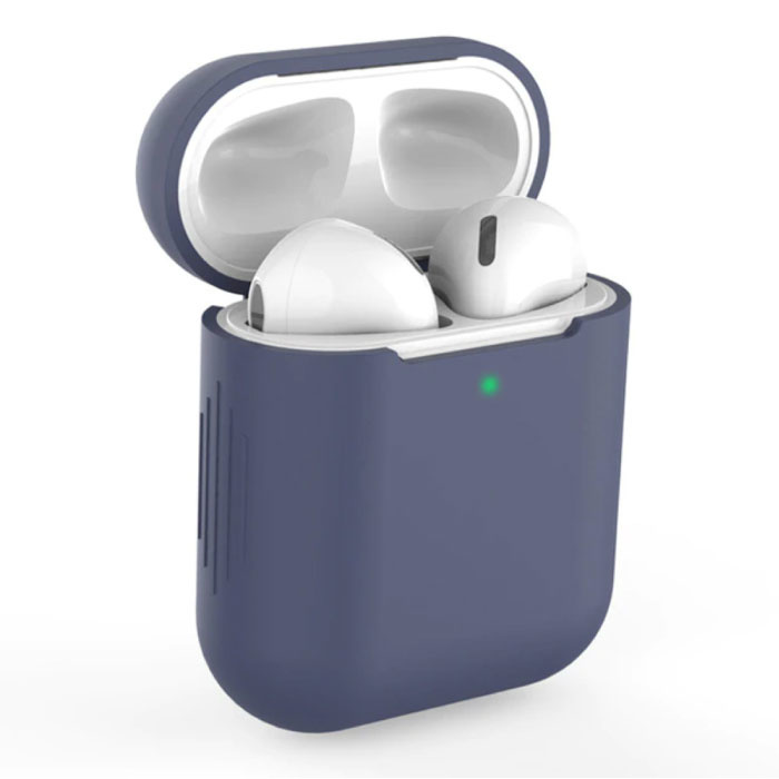 Custodia flessibile per AirPods 1/2 - Custodia morbida in silicone per AirPod - blu scuro