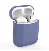 SIFREE Flexible Case for AirPods 1/2 - Silicone Skin AirPod Case Cover Flexible - Blue