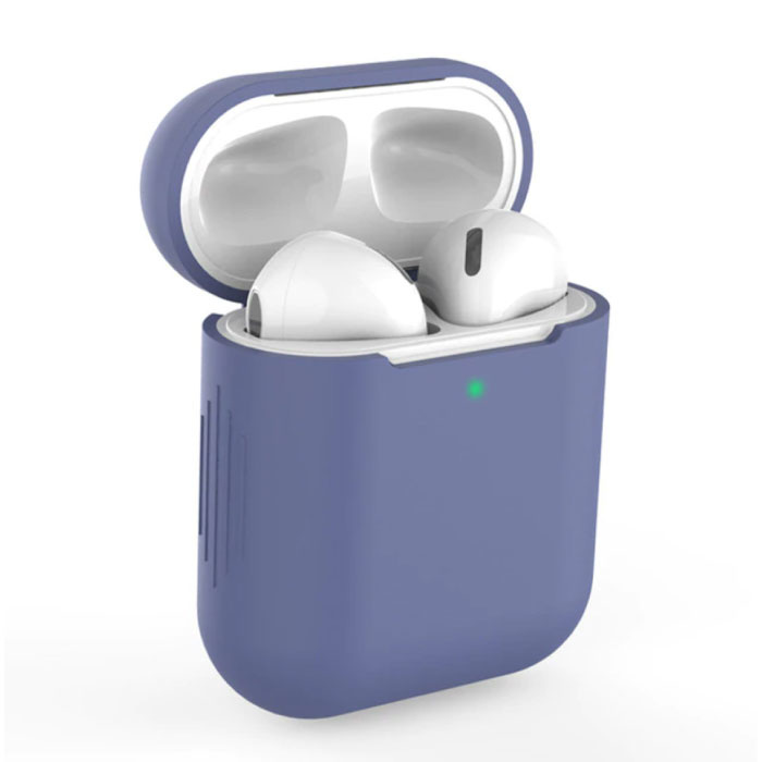 Elastyczne etui na słuchawki AirPods 1/2 - silikonowe etui na słuchawki AirPod Elastyczne etui - niebieskie