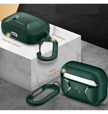 MOBOSI Custodia antiurto per AirPods Pro con moschettone - Custodia per AirPod Cover Skin - Verde