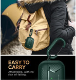 MOBOSI Custodia antiurto per AirPods Pro con moschettone - Custodia per AirPod Cover Skin - Verde