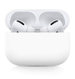 SIFREE Custodia flessibile per AirPods Pro - Custodia in silicone per AirPod Cover liscia - bianca