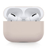 SIFREE Flexible Case for AirPods Pro - Silicone Skin AirPod Case Cover Flexible - Beige