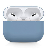 SIFREE Étui flexible pour AirPods Pro - Housse de protection pour AirPod en peau de silicone lisse - Bleu