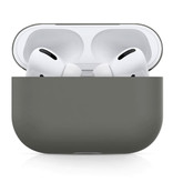 SIFREE Funda flexible para AirPods Pro - Funda de silicona AirPod Funda suave - Gris oscuro