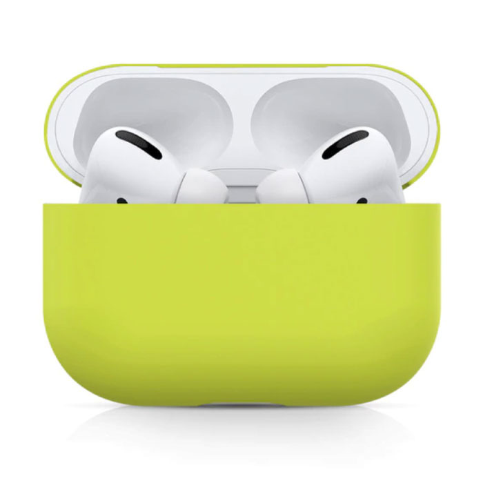 Elastyczne etui na AirPods Pro - silikonowe etui na słuchawki AirPod Elastyczne etui - żółte