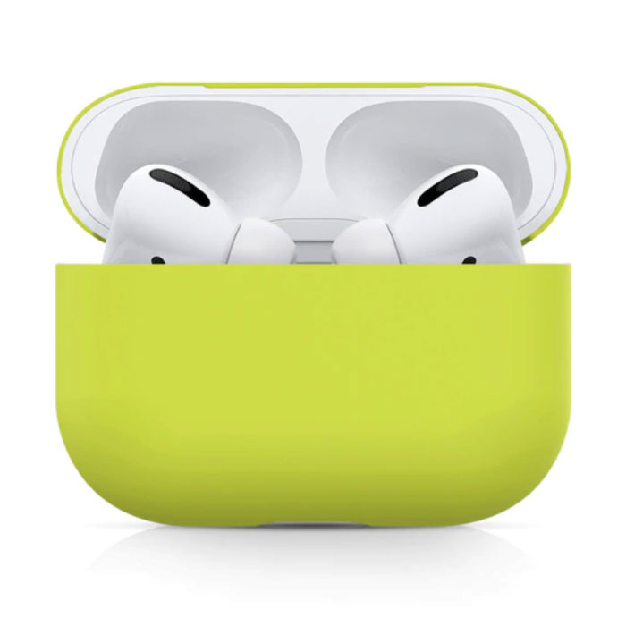 Funda flexible para AirPods Pro - Funda de silicona para AirPod Funda flexible - Amarillo