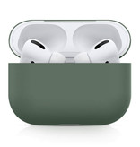 SIFREE Coque Flexible pour AirPods Pro - Housse Etui AirPod Peau Silicone Lisse - Kaki