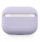 SIFREE Flexibel Hoesje voor AirPods Pro - Silicone Skin AirPod Case Cover Soepel - Lichtgrijs