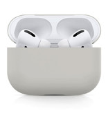 SIFREE Flexible Case for AirPods Pro - Silicone Skin AirPod Case Cover Flexible - Light Gray