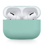 SIFREE Flexibel Hoesje voor AirPods Pro - Silicone Skin AirPod Case Cover Soepel - Lichtgroen