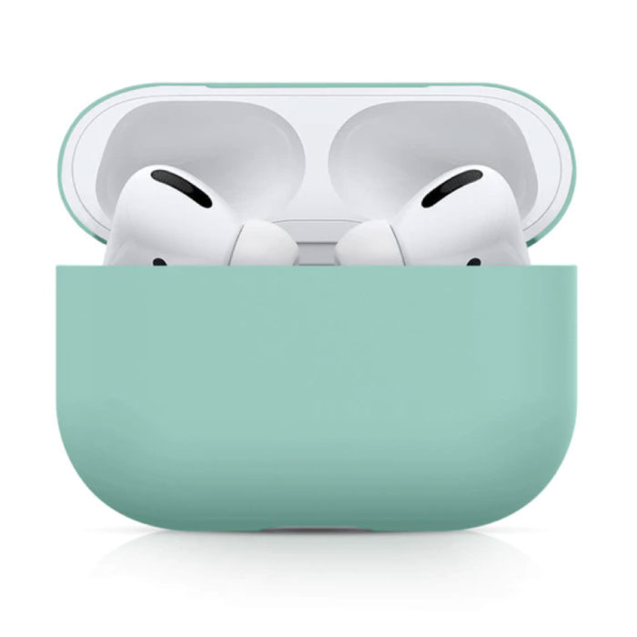 Custodia flessibile per AirPods Pro - Custodia in silicone per AirPod Cover liscia - Verde chiaro