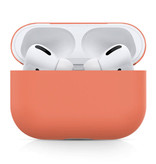 SIFREE Flexible Case for AirPods Pro - Silicone Skin AirPod Case Cover Smooth - Orange