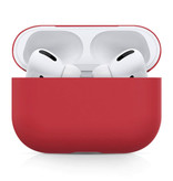 SIFREE Elastyczne etui na AirPods Pro - silikonowe etui na słuchawki AirPod Elastyczne etui - czerwone