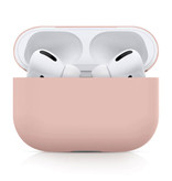 SIFREE Flexible Hülle für AirPods Pro - Silikonhaut AirPod Hülle Cover Smooth - Pink