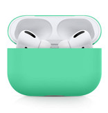 SIFREE Elastyczne etui na AirPods Pro - silikonowe etui na AirPod Gładkie etui - turkusowe