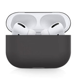 SIFREE Flexible Case for AirPods Pro - Silicone Skin AirPod Case Cover Smooth - Black