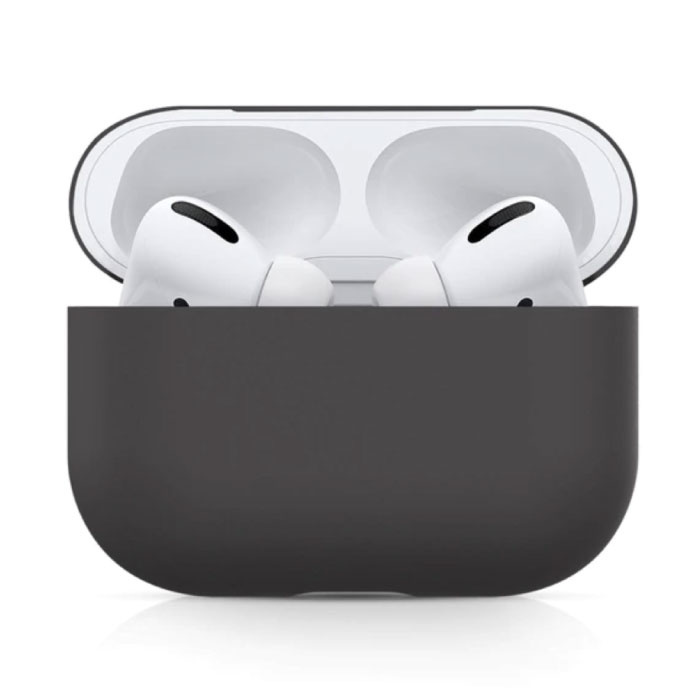 Custodia flessibile per AirPods Pro - Custodia in silicone per AirPod Cover liscia - nera