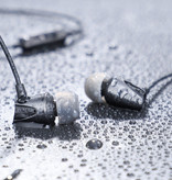 Kuulaa Oortjes met Microfoon en One Button Control - 3.5mm AUX Oordopjes Wired Earphones Oortelefoon Zwart