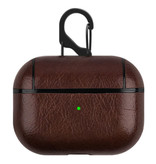 Stuff Certified® Leren Luxe Hoesje voor AirPods Pro - Leather Skin AirPod Case Cover - Bruin