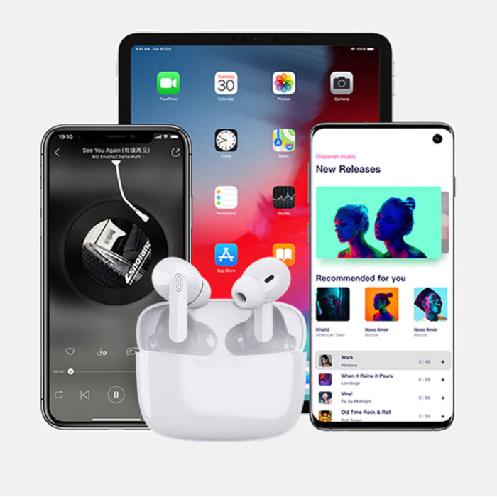 Fonge Y113 Draadloze Oortjes - True Touch Control TWS Bluetooth 5.0 Ear Buds Wireless Earphones Earbuds Oortelefoon Wit