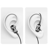 Bluelans Dual Driver Oordopjes AUX 3.5mm - Oortjes Wired Earphones Oortelefoon Rood