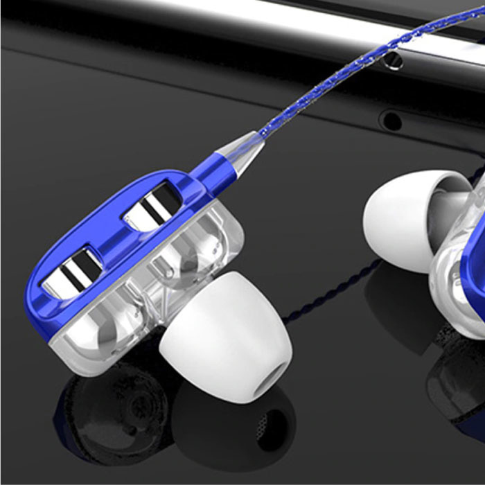 Bluelans Dual Driver Earphones AUX 3.5mm Earphones Wired