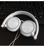 HEONYIRRY HiFi Gaming Koptelefoon voor PC/Xbox/PS4/PS5 - Wired Headset Headphones Wit