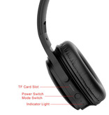 QSTT Słuchawki H1 Pro Bluetooth 5.0 Słuchawki bezprzewodowe HiFi Stereo Czarne