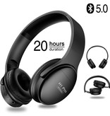 QSTT Écouteurs H1 Pro Bluetooth 5.0 Casque sans fil HiFi Stéréo Noir