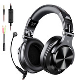 OneOdio A71 DJ Studio Gaming Koptelefoon met 6.35mm en 3.5mm AUX Aansluiting - Headset met Microfoon Headphones