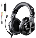 OneOdio A71 DJ Studio Gamingowe słuchawki ze złączem AUX 6,35 mm i 3,5 mm - zestaw słuchawkowy ze słuchawkami mikrofonowymi