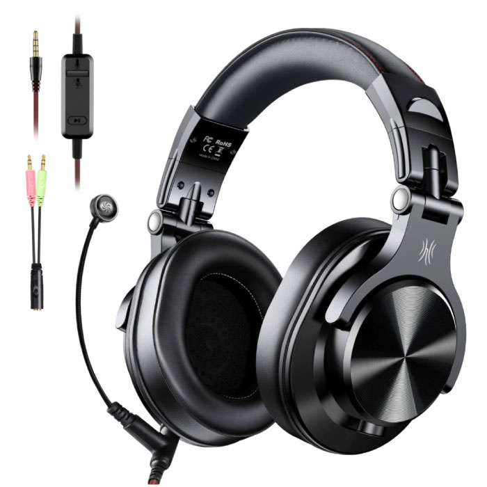 A71 DJ Studio Gaming-Kopfhörer mit 6,35 mm und 3,5 mm AUX-Anschluss - Headset mit Mikrofonkopfhörern
